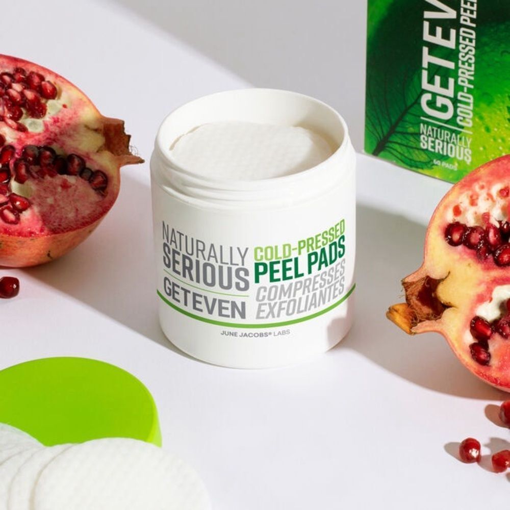🖤 NATURALLY SERIOUS GET EVEN COLD-PRESSED PEEL PADS EXFOLIATE CLEAN AT SEPHORA